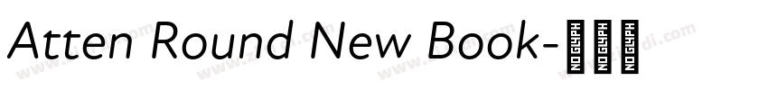 Atten Round New Book字体转换